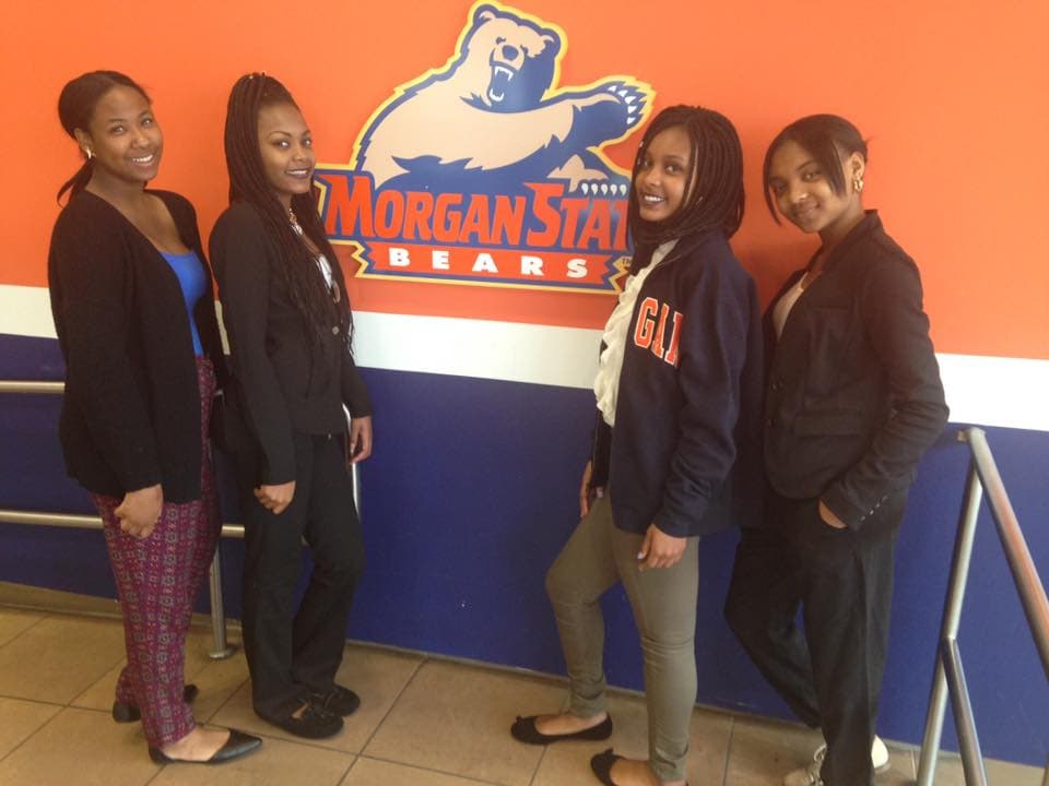 HBCU college tour group photo