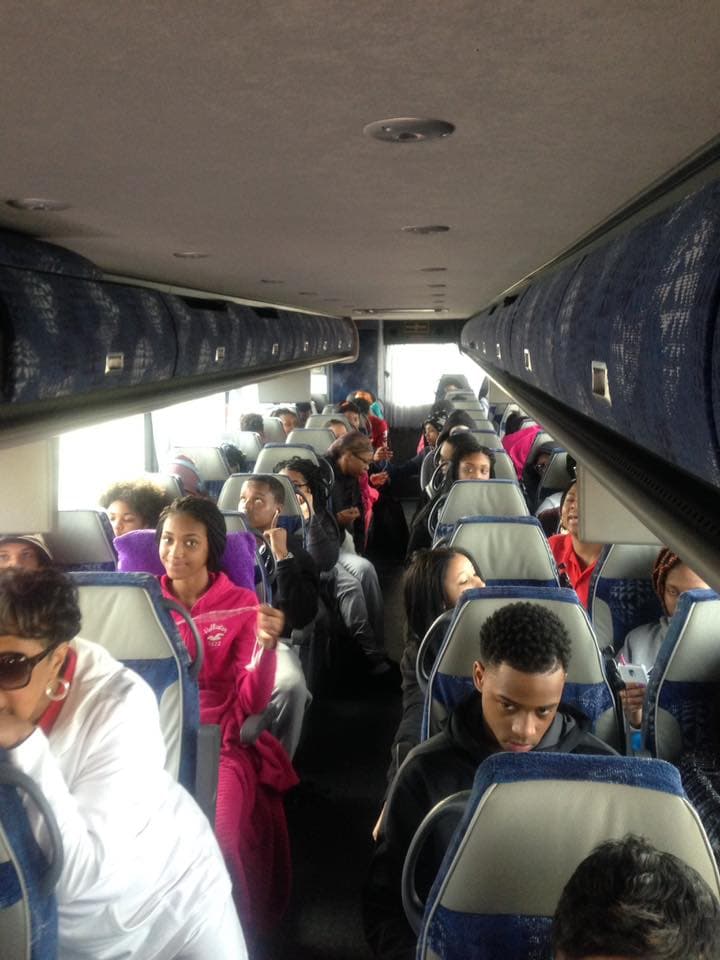 Students on HBCU college tour